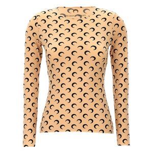 Marine Serre Women's Moon Printed Jersey Top